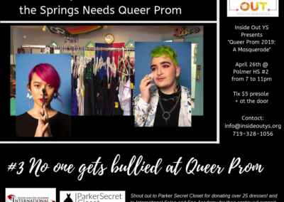 #3 No one gets bullied at Queer Prom.